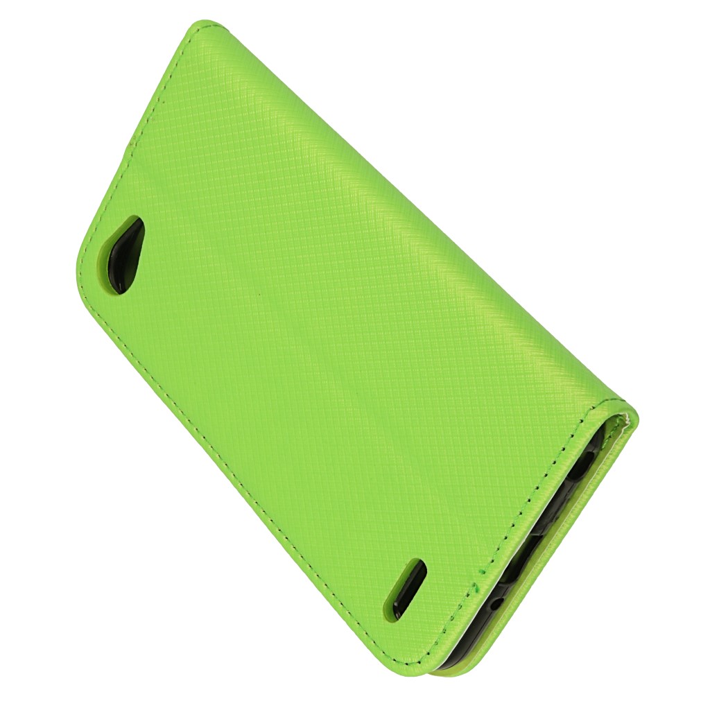 Pokrowiec etui z klapk Magnet Book zielone LG Q6 / 3