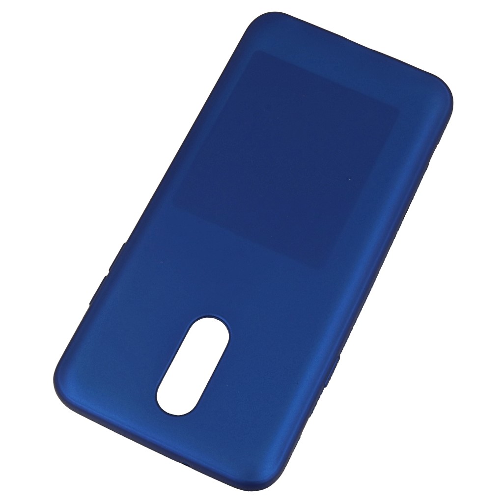 Pokrowiec etui silikonowe Jelly Case Mat niebieskie LG Q7 / 2