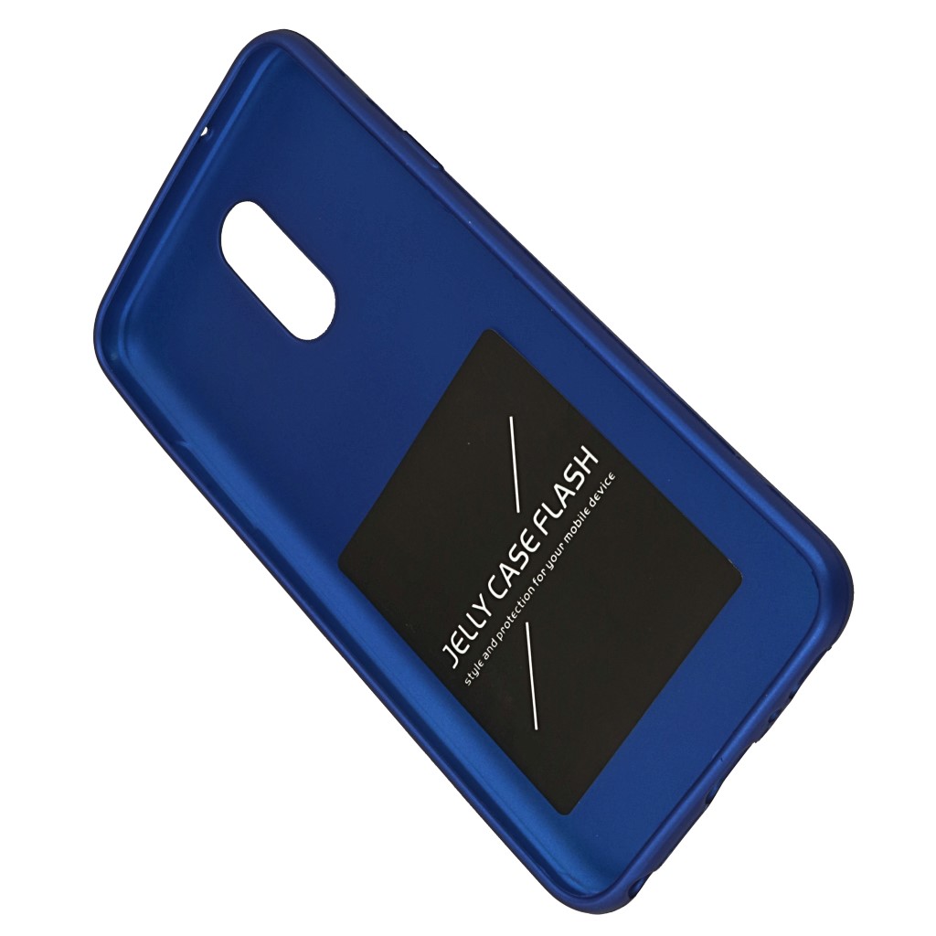 Pokrowiec etui silikonowe Jelly Case Mat niebieskie LG Q7 / 3