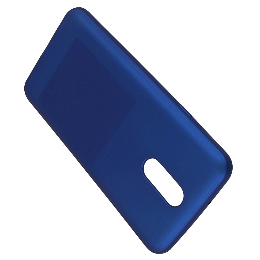 Pokrowiec etui silikonowe Jelly Case Mat niebieskie LG Q7 / 4