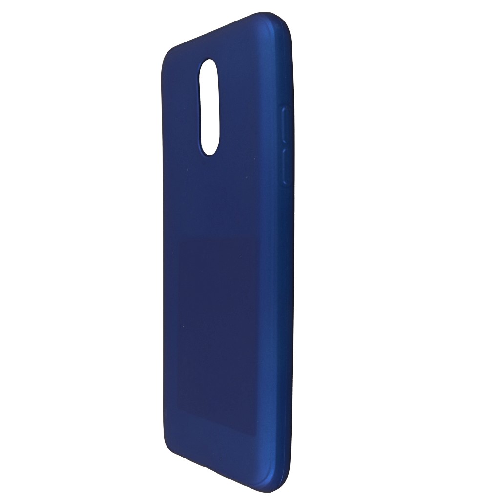 Pokrowiec etui silikonowe Jelly Case Mat niebieskie LG Q7 / 5