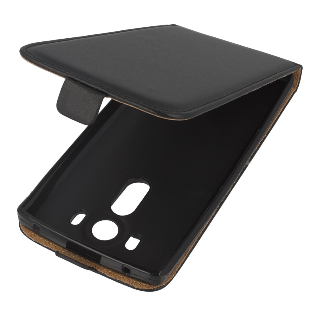 Pokrowiec z klapk na magnes Prestige Slim Flexi czarny LG Bello II