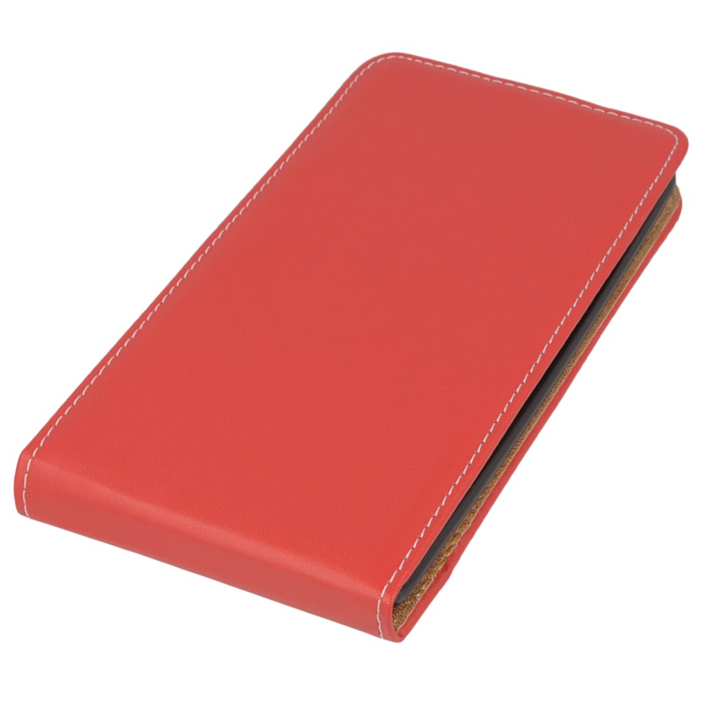 Pokrowiec z klapk na magnes Prestige Slim Flexi czerwony LG V10 / 2