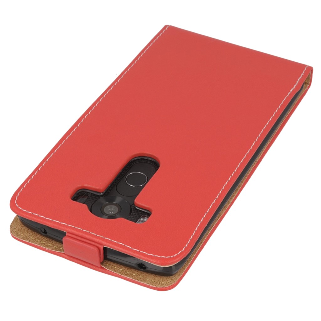 Pokrowiec z klapk na magnes Prestige Slim Flexi czerwony LG V10 / 3