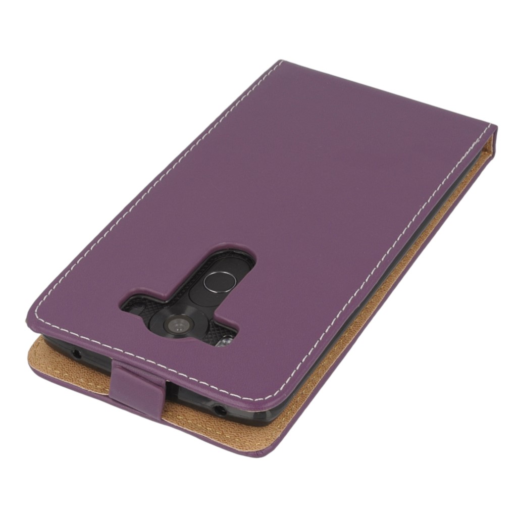 Pokrowiec z klapk na magnes Prestige Slim Flexi fioletowy LG V10 / 4