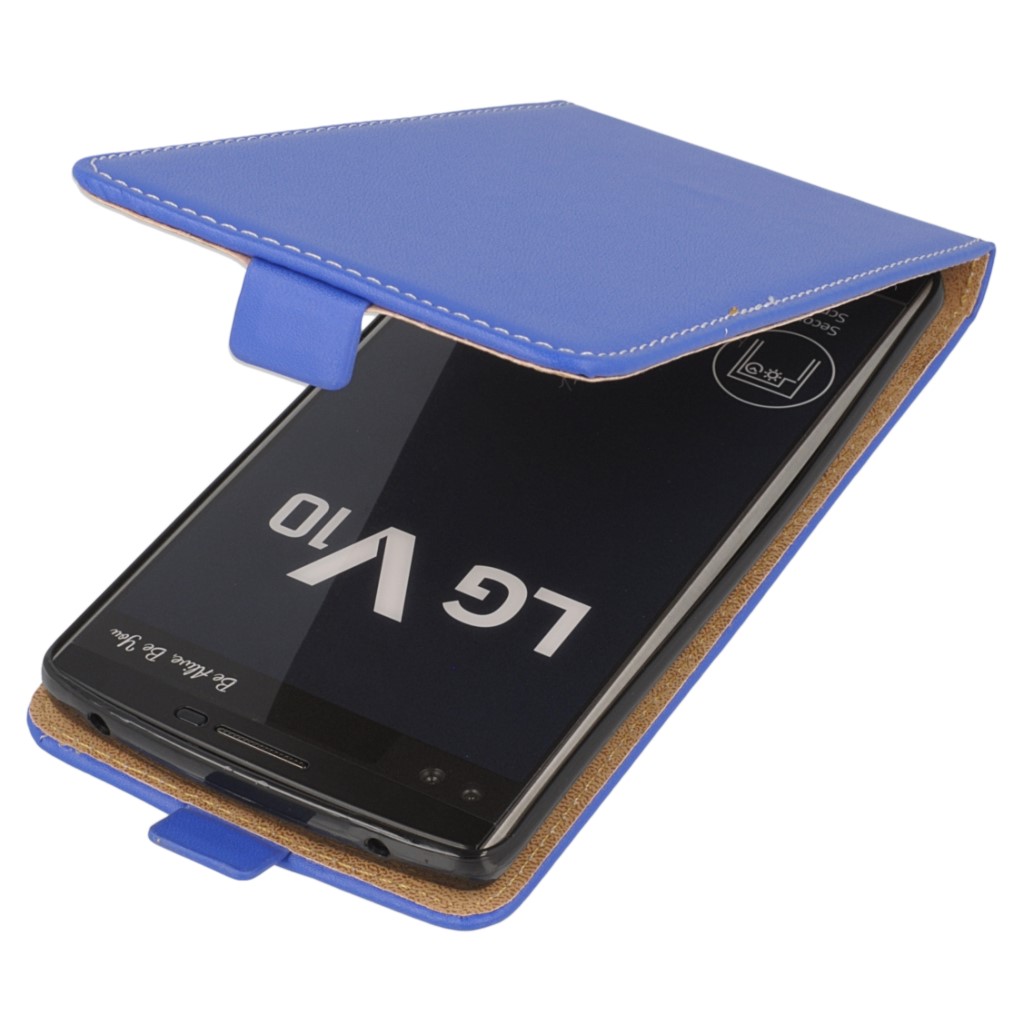 Pokrowiec z klapk na magnes Prestige Slim Flexi niebieski LG V10