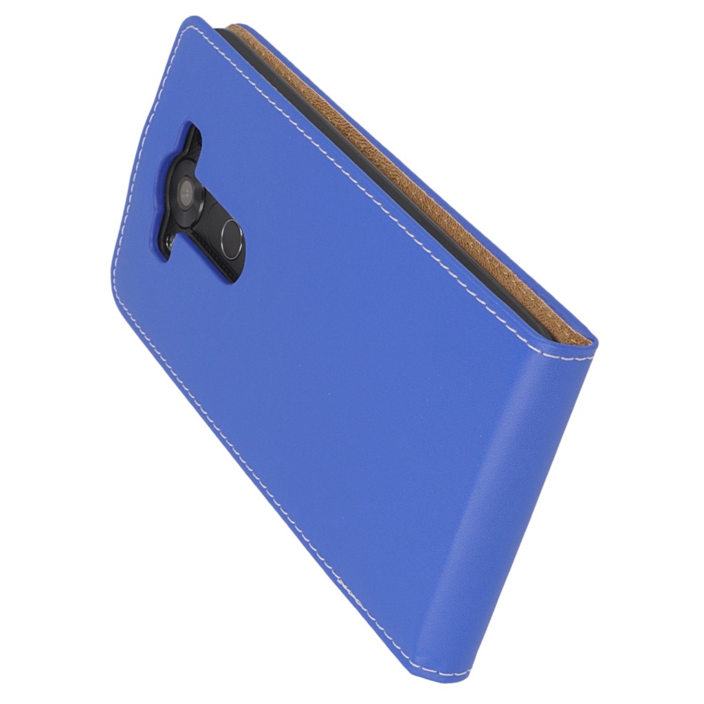 Pokrowiec z klapk na magnes Prestige Slim Flexi niebieski LG V10 / 5