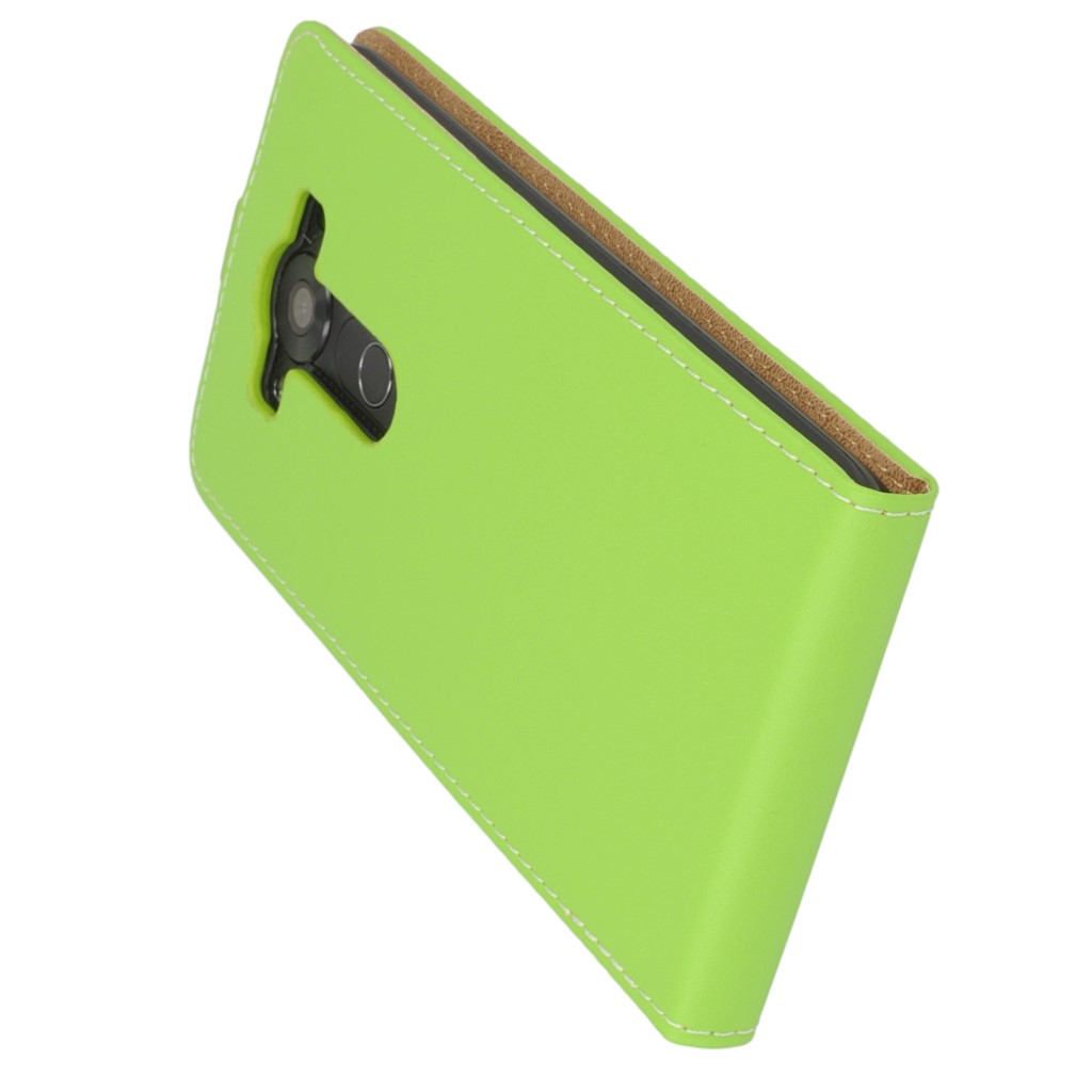 Pokrowiec z klapk na magnes Prestige Slim Flexi zielony LG V10 / 5