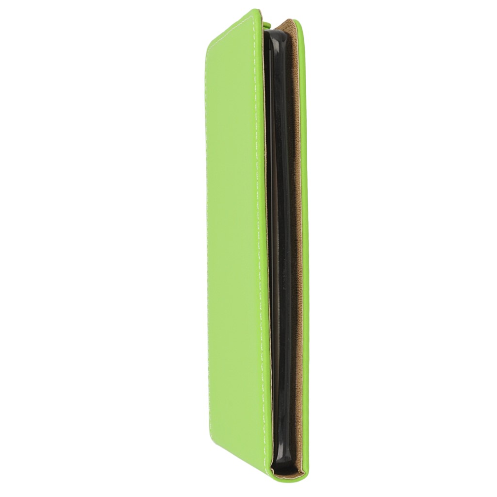 Pokrowiec z klapk na magnes Prestige Slim Flexi zielony LG V10 / 7