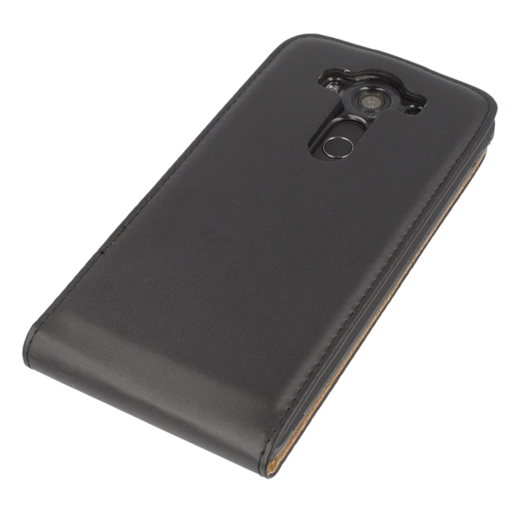 Pokrowiec z klapk na magnes Prestige Slim Flexi czarny Microsoft Lumia 950 XL / 10
