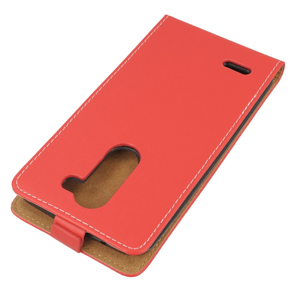 Pokrowiec z klapk na magnes Prestige Slim Flexi czerwony LG X mach / 3