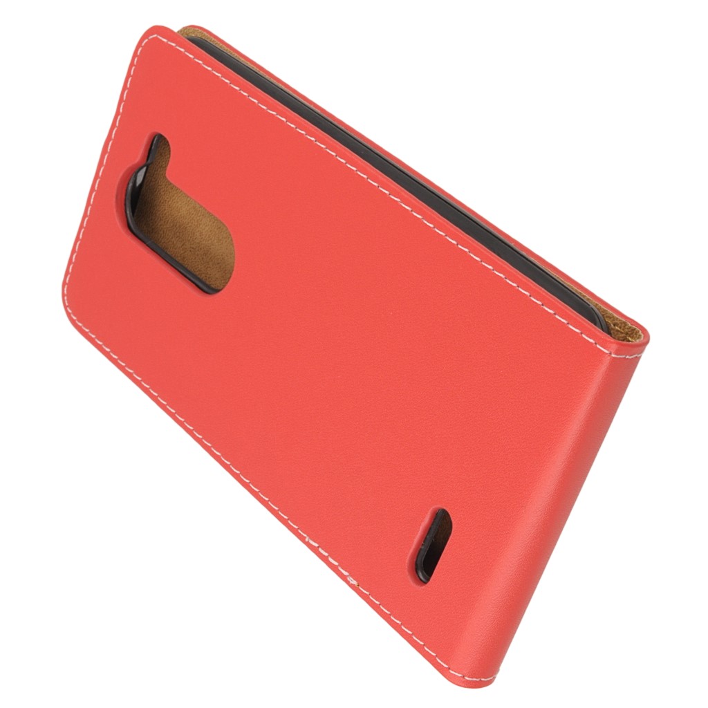 Pokrowiec z klapk na magnes Prestige Slim Flexi czerwony LG X mach / 4