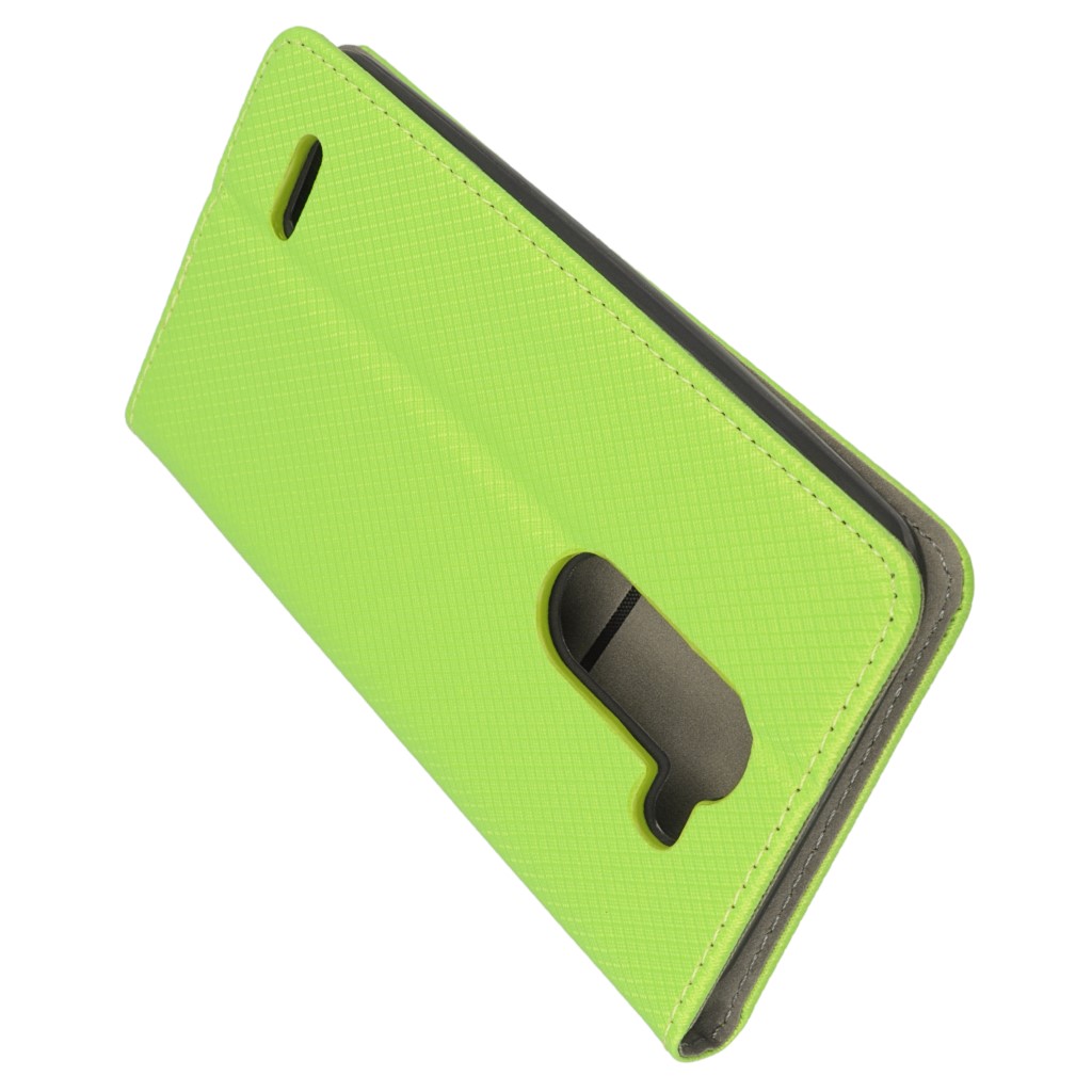Pokrowiec etui z klapk Magnet Book zielone LG X mach / 4