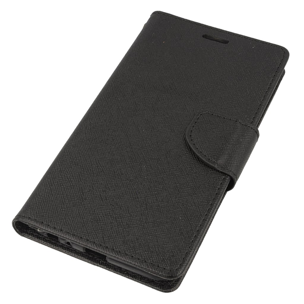 Pokrowiec etui z klapk na magnes Fancy Case czarne LG X Power 2 / 2