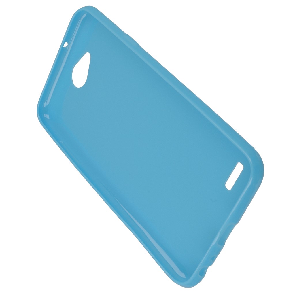 Pokrowiec silikonowe etui BACK CASE niebieskie LG X Power 2 / 5