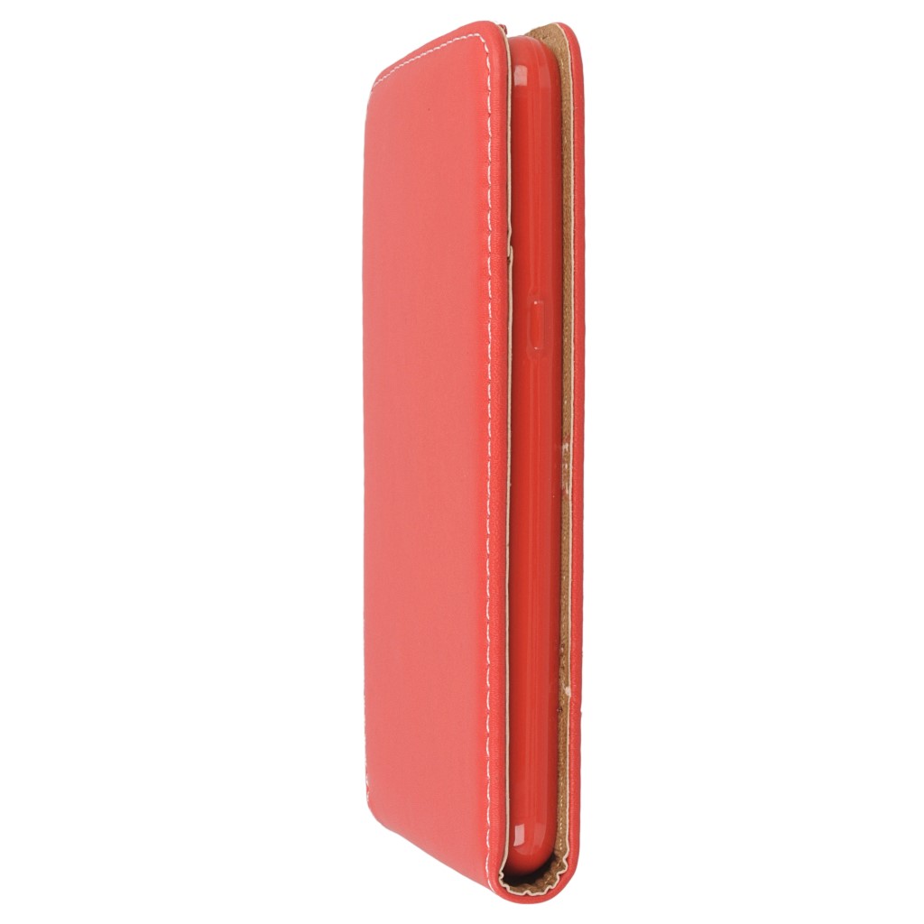 Pokrowiec z klapk na magnes Prestige Slim Flexi czerwony LG X screen / 6