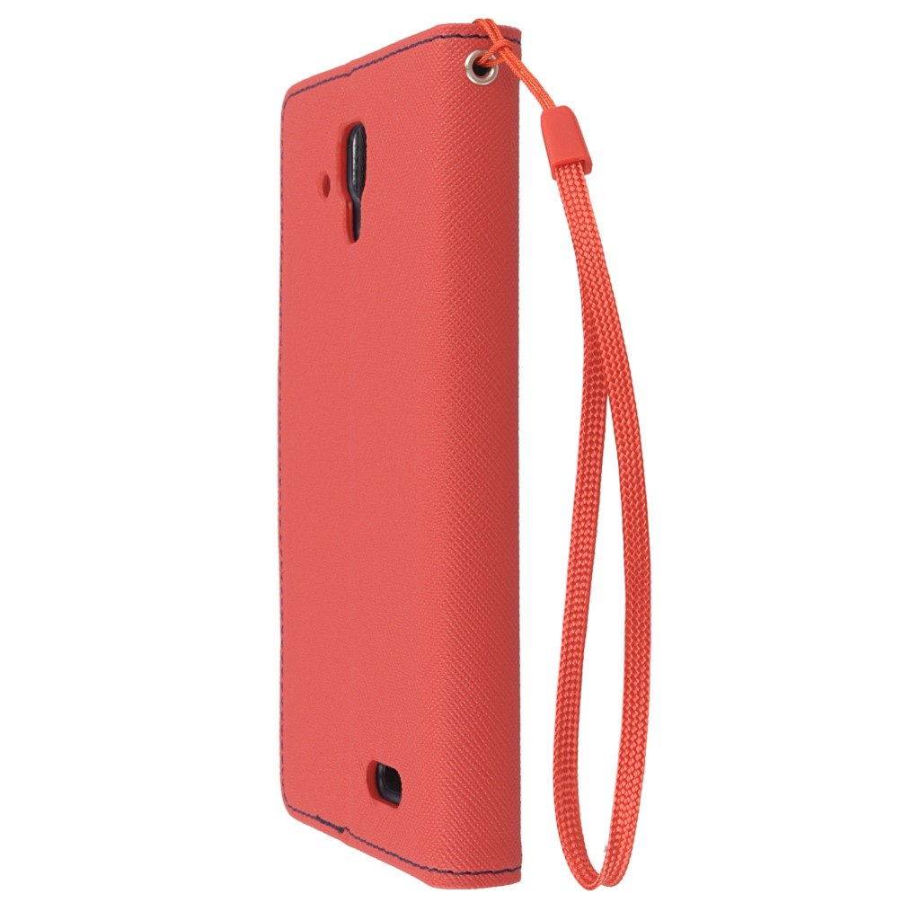 Pokrowiec etui z klapk na magnes Fancy Case czerwono-granatowe Lenovo A536 / 10