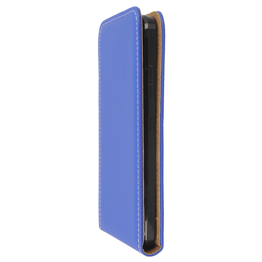 Pokrowiec z klapk na magnes Prestige Slim Flexi niebieski Lenovo K5 / 6