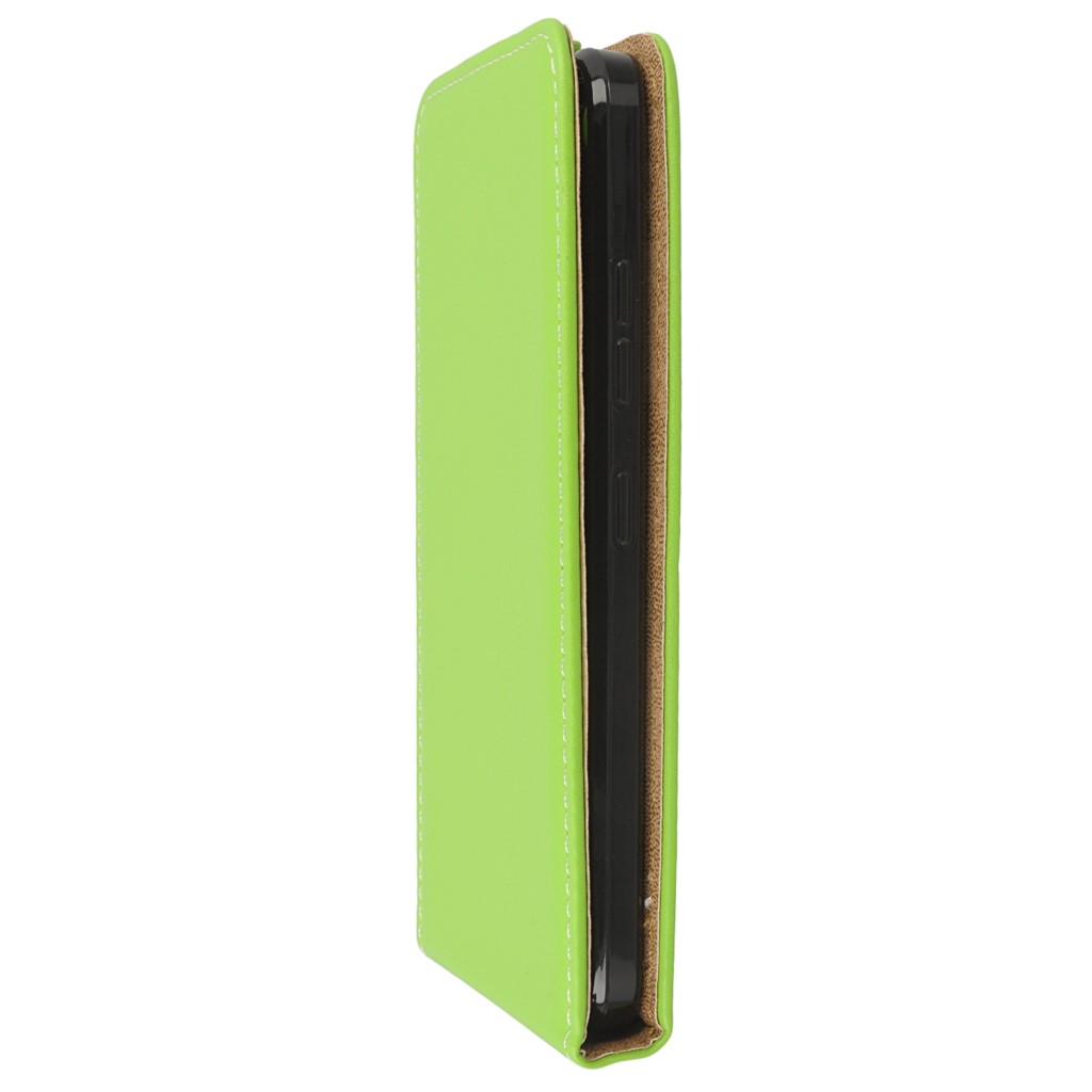 Pokrowiec z klapk na magnes Prestige Slim Flexi zielony Lenovo Vibe K5 / 7