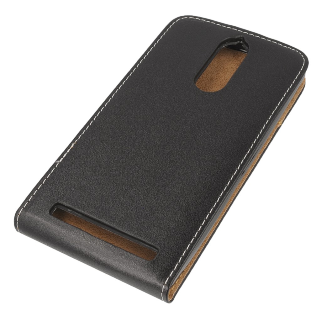 Pokrowiec z klapk na magnes Prestige Slim Flexi czarny Lenovo K5 Note / 3