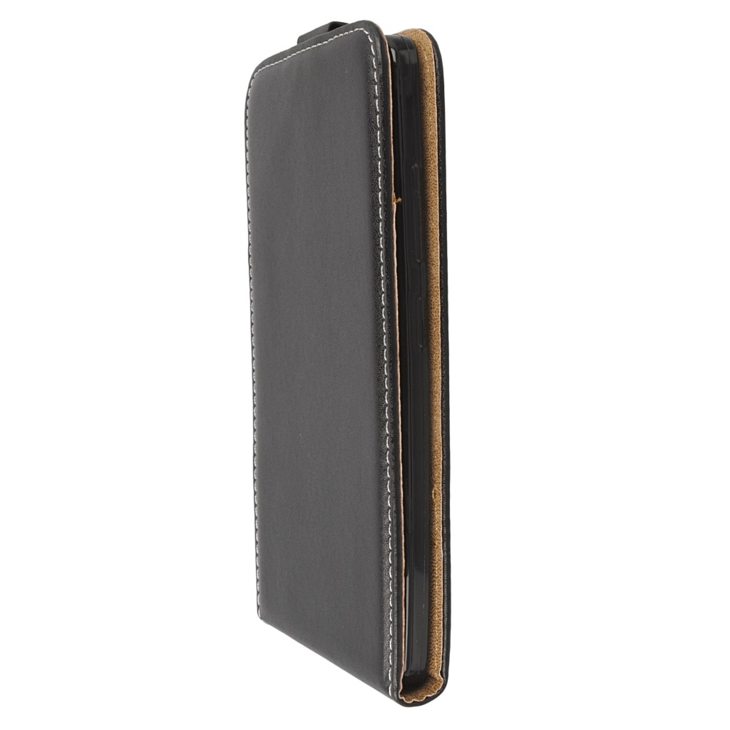 Pokrowiec z klapk na magnes Prestige Slim Flexi czarny Lenovo K5 Note / 6