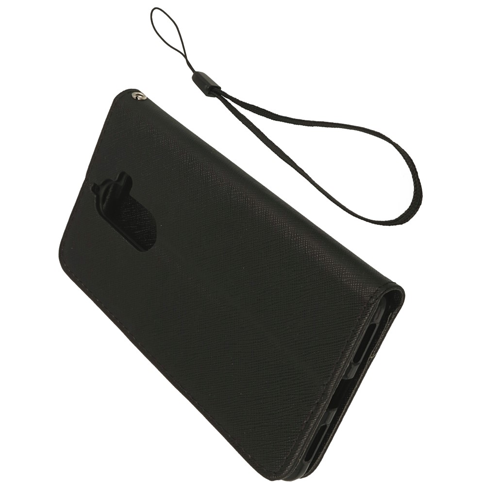 Pokrowiec etui z klapk na magnes Fancy Case czarne Lenovo K8 Note / 3