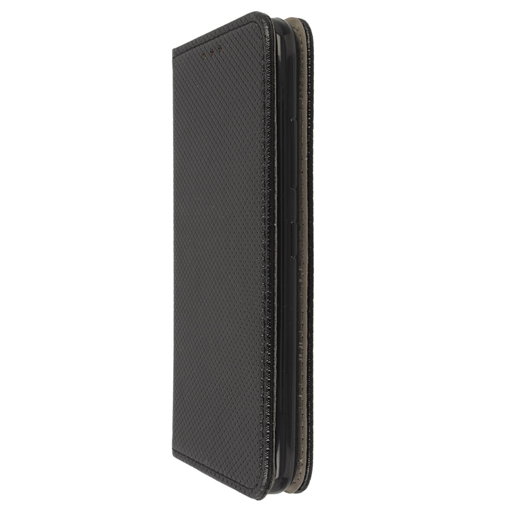 Pokrowiec etui z klapk Magnet Book czarne MOTOROLA Moto C Plus / 5