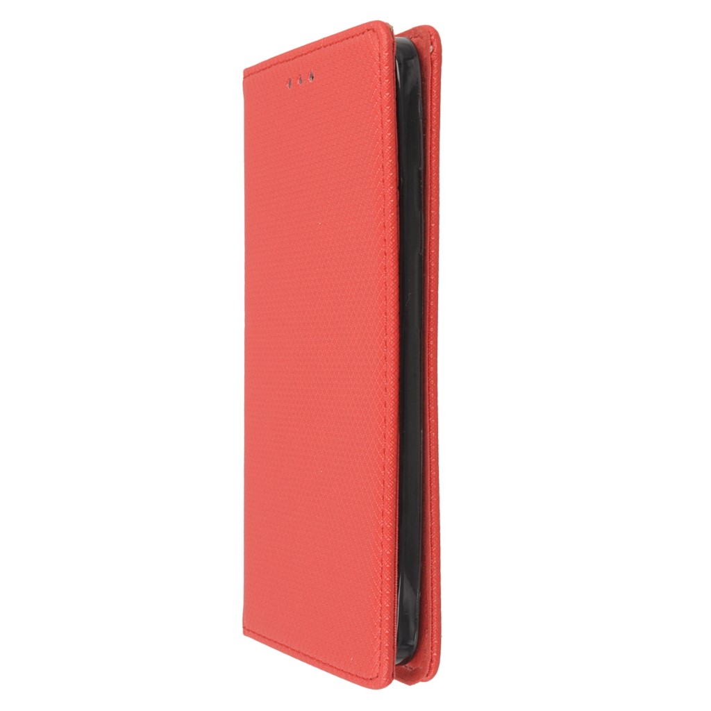 Pokrowiec etui z klapk Magnet Book czerwone Lenovo Moto X Force / 6