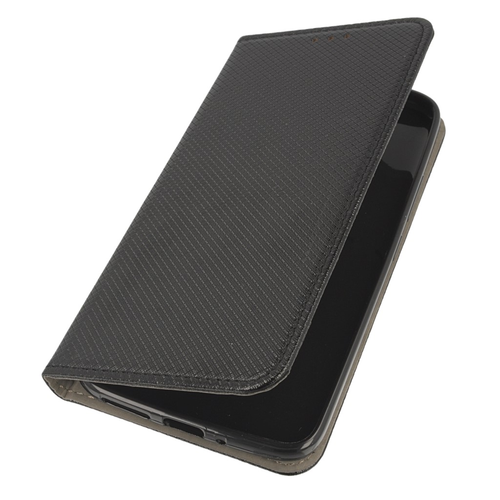 Pokrowiec etui z klapk Magnet Book czarne MOTOROLA Moto G5S