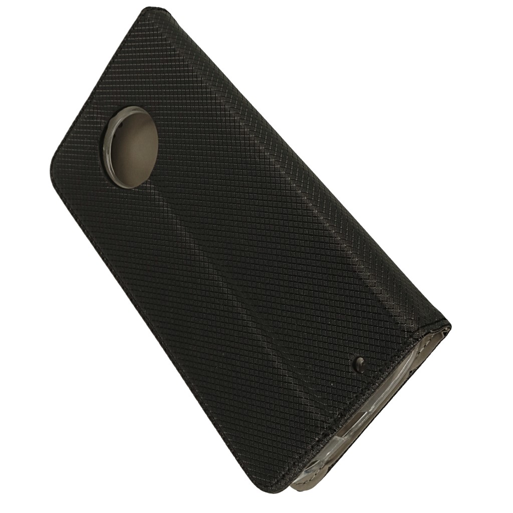 Pokrowiec etui z klapk Magnet Book czarne MOTOROLA Moto G6 Plus / 5