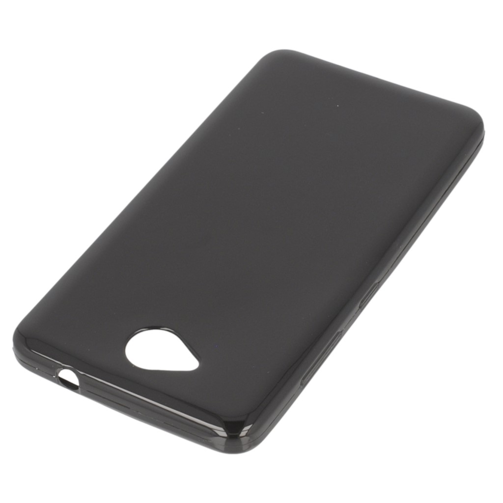 Pokrowiec silikonowe etui BACK CASE czarne Microsoft Lumia 650 / 2