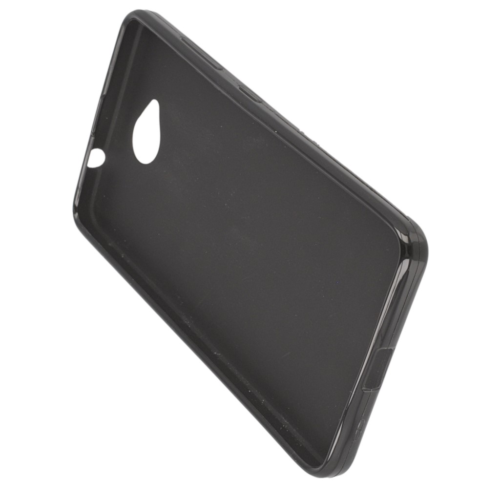 Pokrowiec silikonowe etui BACK CASE czarne Microsoft Lumia 650 / 5