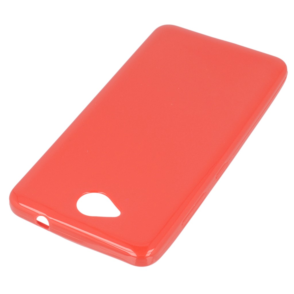 Pokrowiec silikonowe etui BACK CASE czerwone Microsoft Lumia 650 / 2