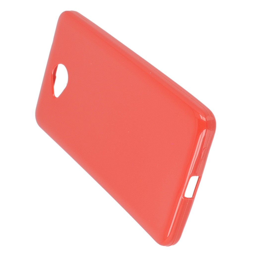 Pokrowiec silikonowe etui BACK CASE czerwone Microsoft Lumia 650 / 4