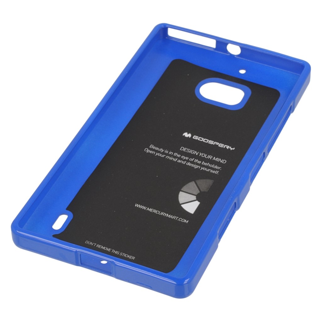 Pokrowiec etui silikonowe Mercury JELLY CASE niebieskie NOKIA Lumia 930 / 3