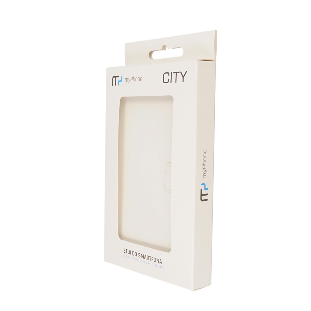 Pokrowiec oryginalny myPhone z klapk flip cover biay myPhone City / 12