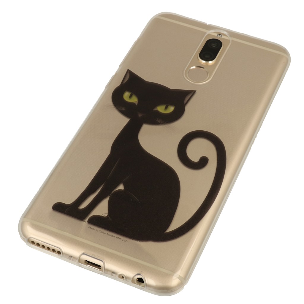 Pokrowiec etui silikonowe wzr Czarny Kot Xiaomi Redmi Note 4X