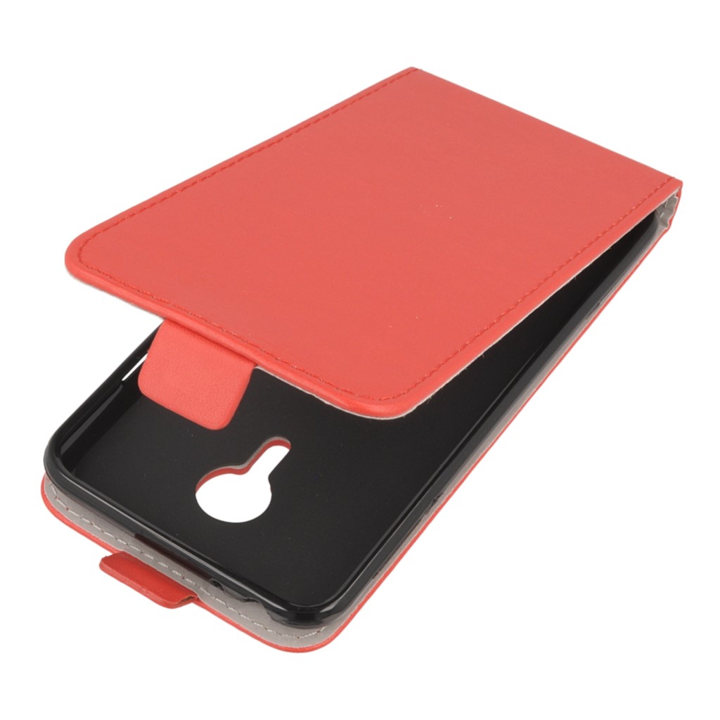 Pokrowiec z klapk na magnes Prestige Slim Flexi czerwony Meizu MX5