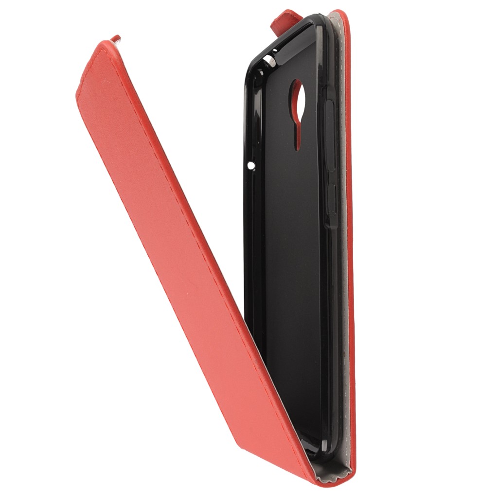 Pokrowiec z klapk na magnes Prestige Slim Flexi czerwony Meizu MX5 / 7