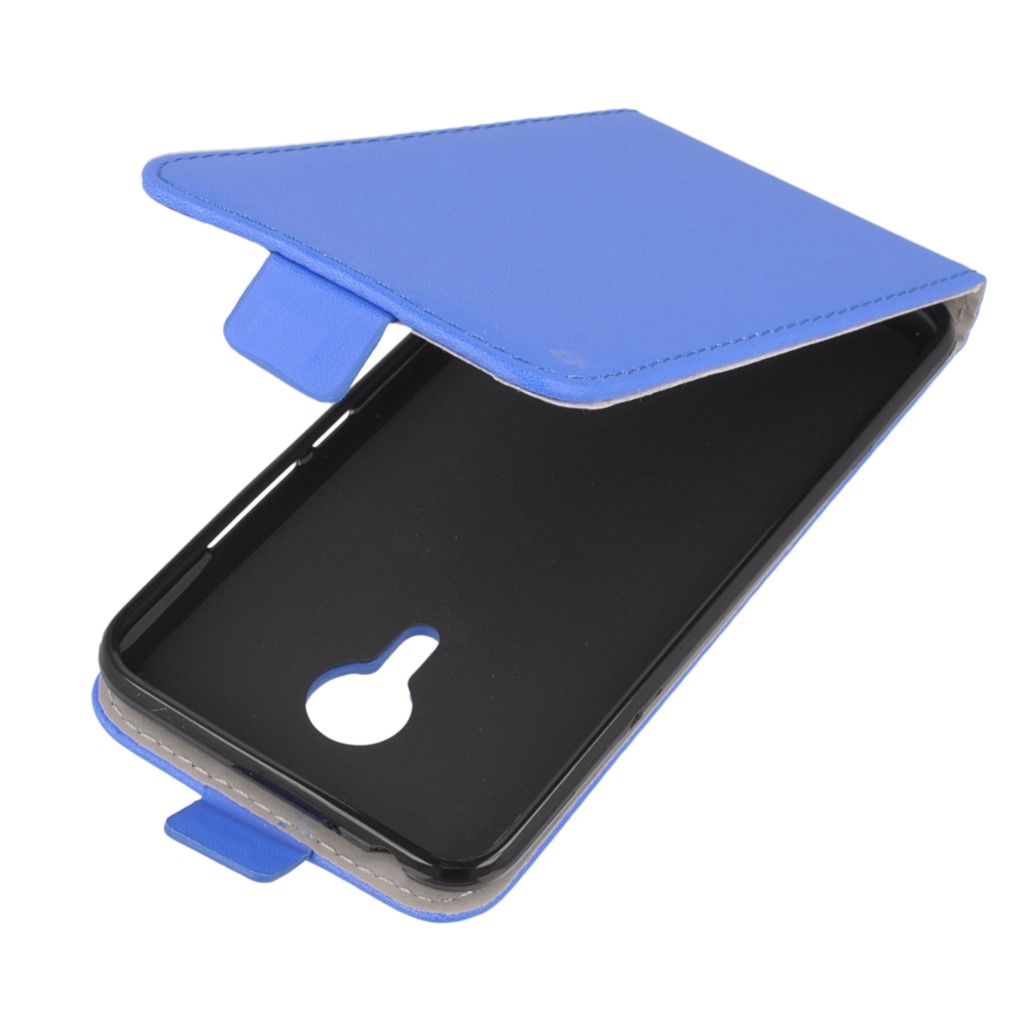 Pokrowiec z klapk na magnes Prestige Slim Flexi niebieski Meizu MX5