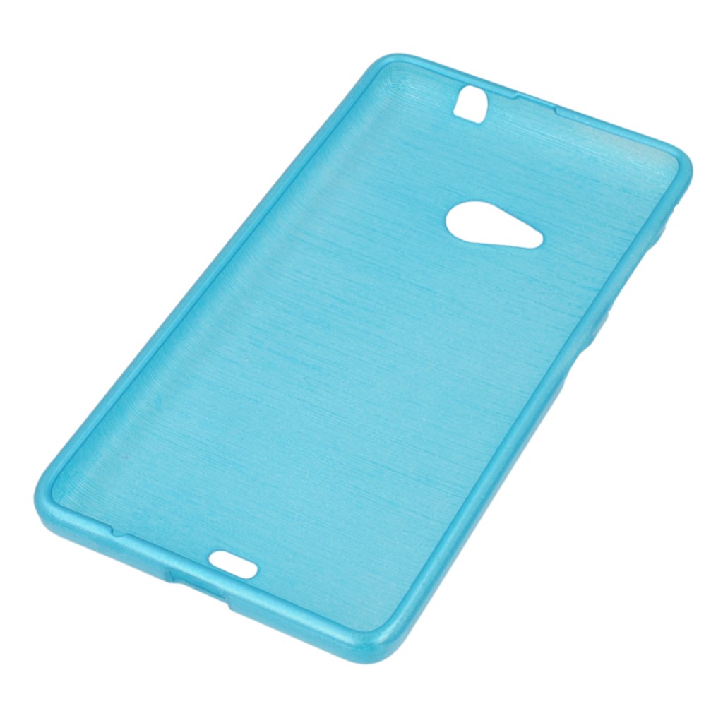 Pokrowiec etui silikonowe Mercury JELLY Brush niebieski Microsoft Lumia 535 Dual SIM / 3