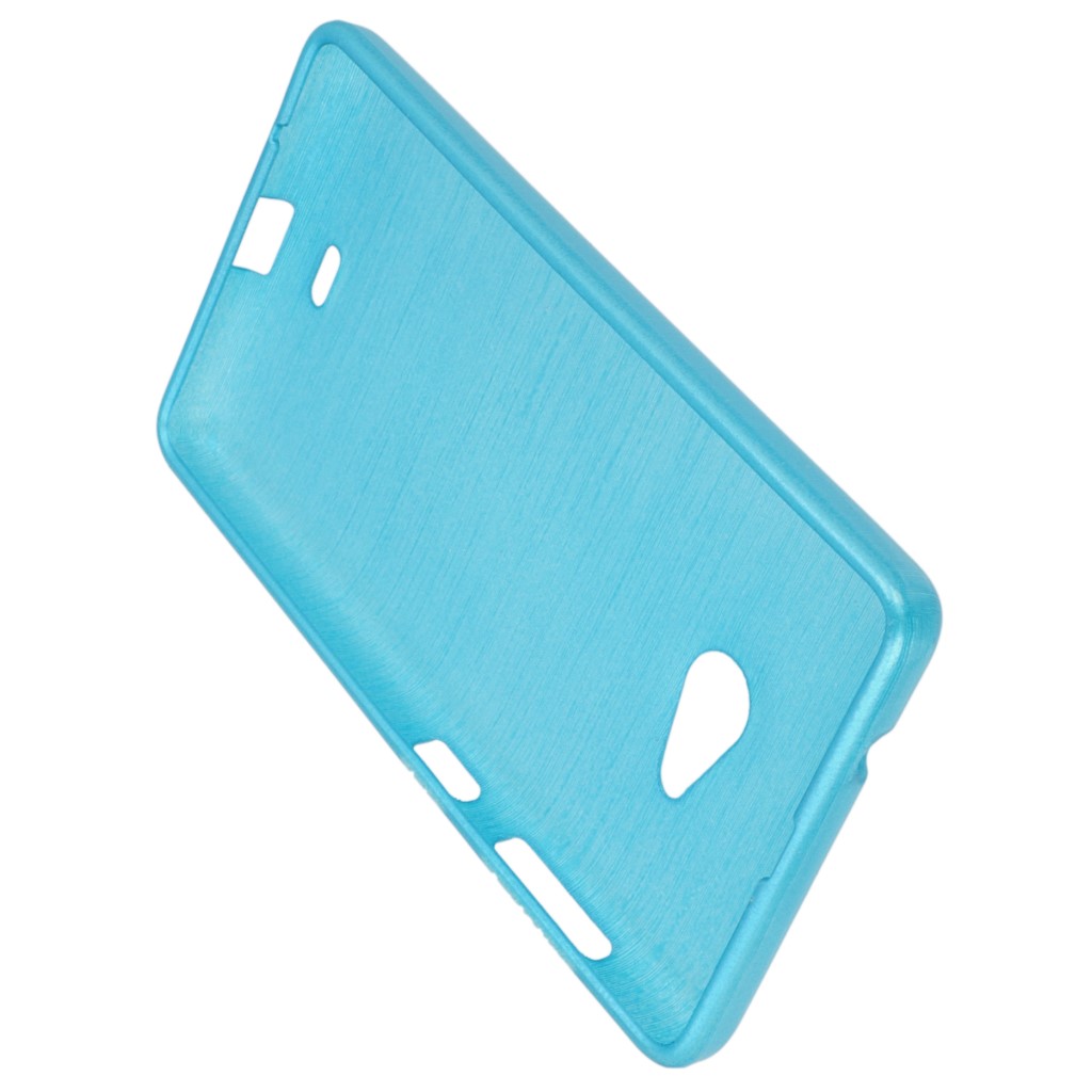 Pokrowiec etui silikonowe Mercury JELLY Brush niebieski Microsoft Lumia 535 Dual SIM / 4