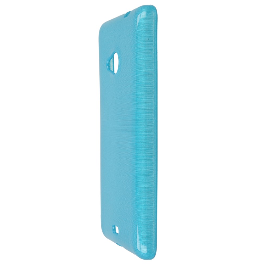 Pokrowiec etui silikonowe Mercury JELLY Brush niebieski Microsoft Lumia 535 / 5