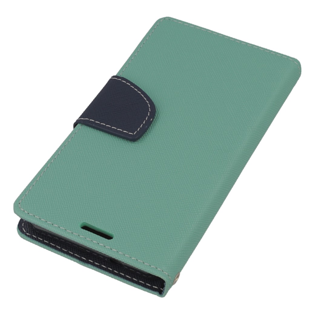 Pokrowiec etui z klapk na magnes Fancy Case mitowo-granatowe Microsoft Lumia 550 / 3