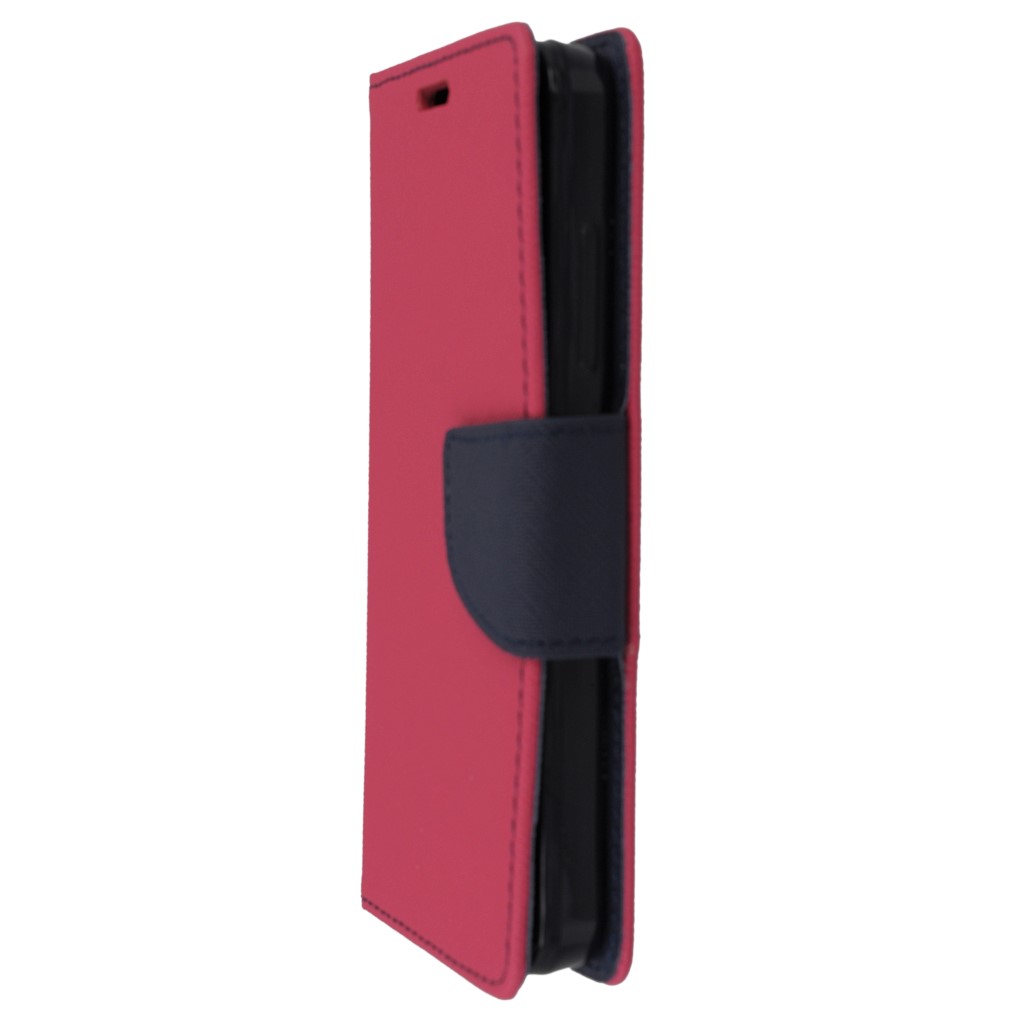 Pokrowiec etui z klapk na magnes Fancy Case rowo-granatowe Microsoft Lumia 550 / 6
