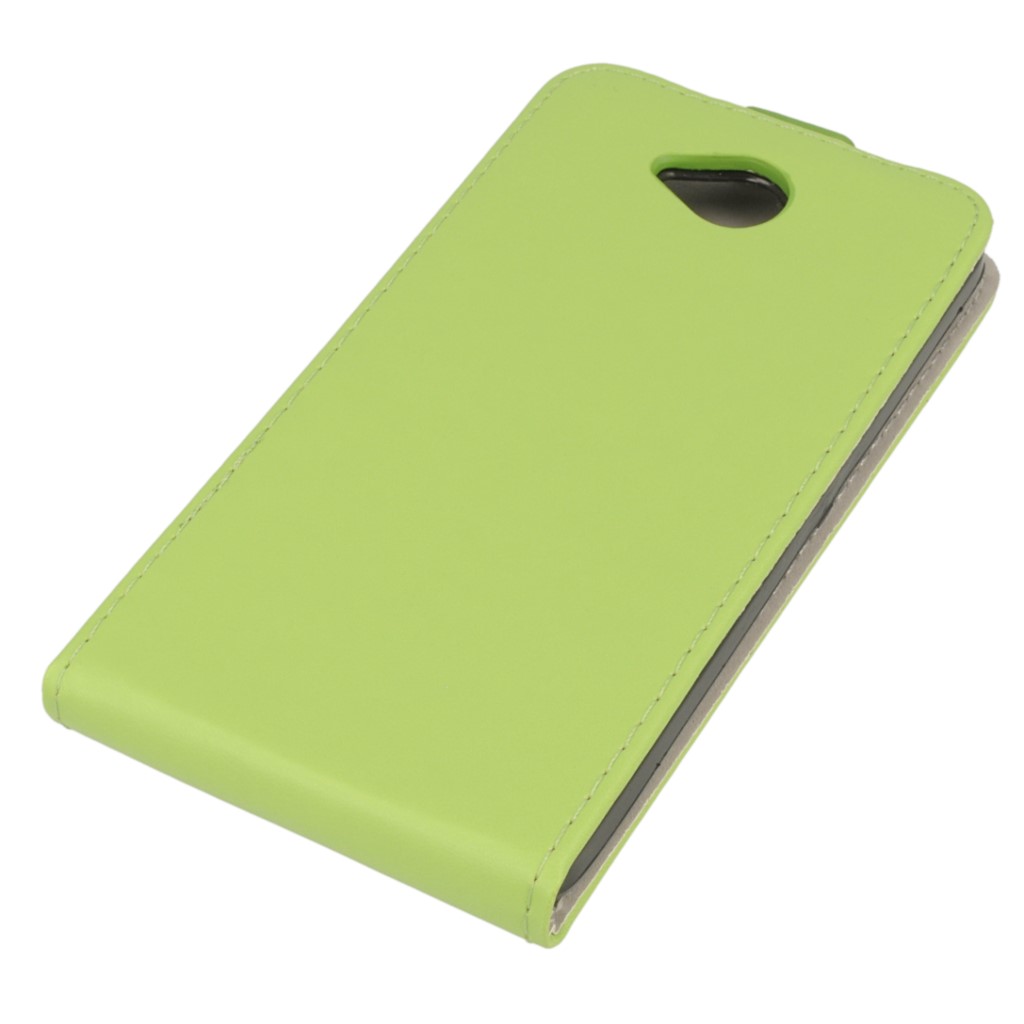 Pokrowiec z klapk na magnes Prestige Slim Flexi zielony Microsoft Lumia 650 / 4