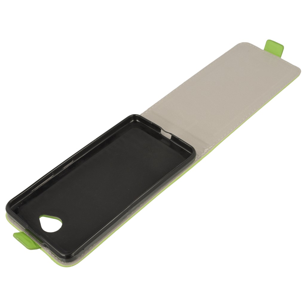 Pokrowiec z klapk na magnes Prestige Slim Flexi zielony Microsoft Lumia 650 / 8