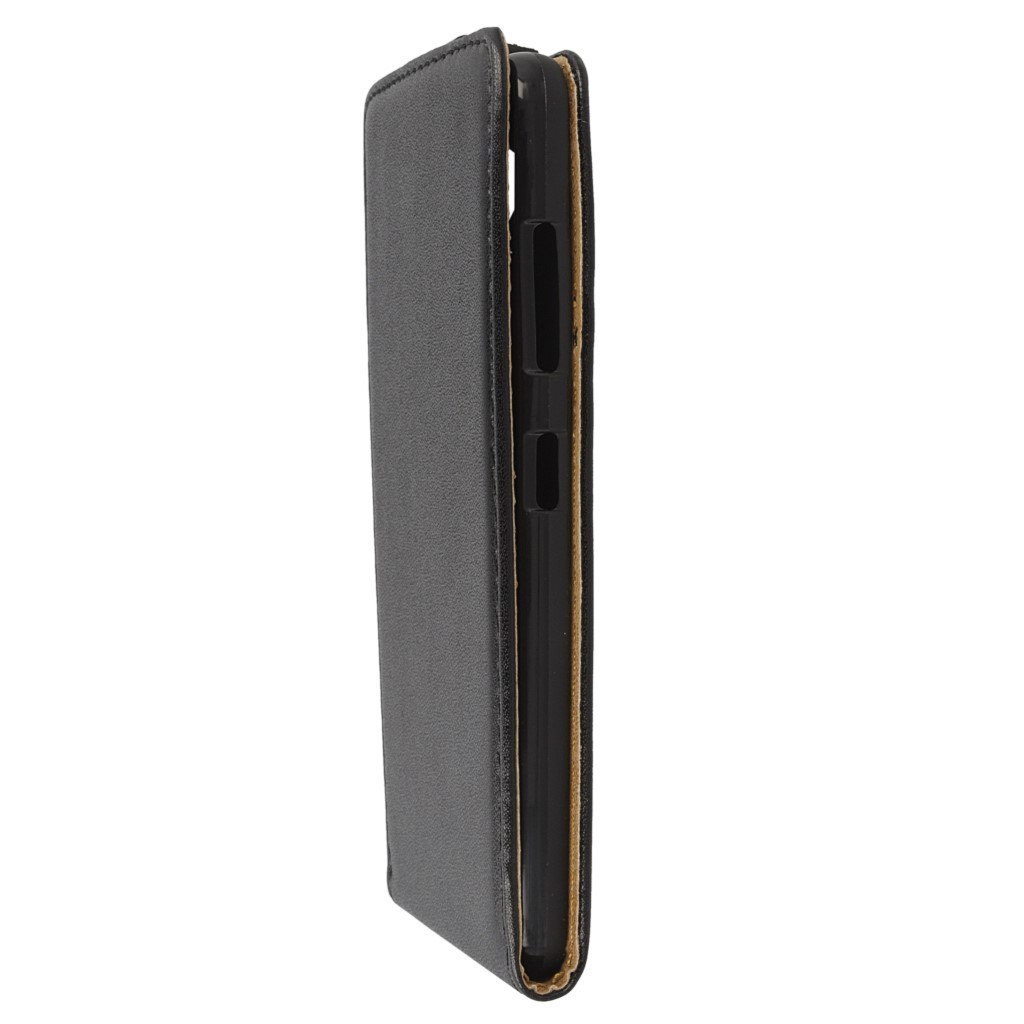Pokrowiec z klapk na magnes Prestige Slim Flexi czarny Microsoft Lumia 650 / 7