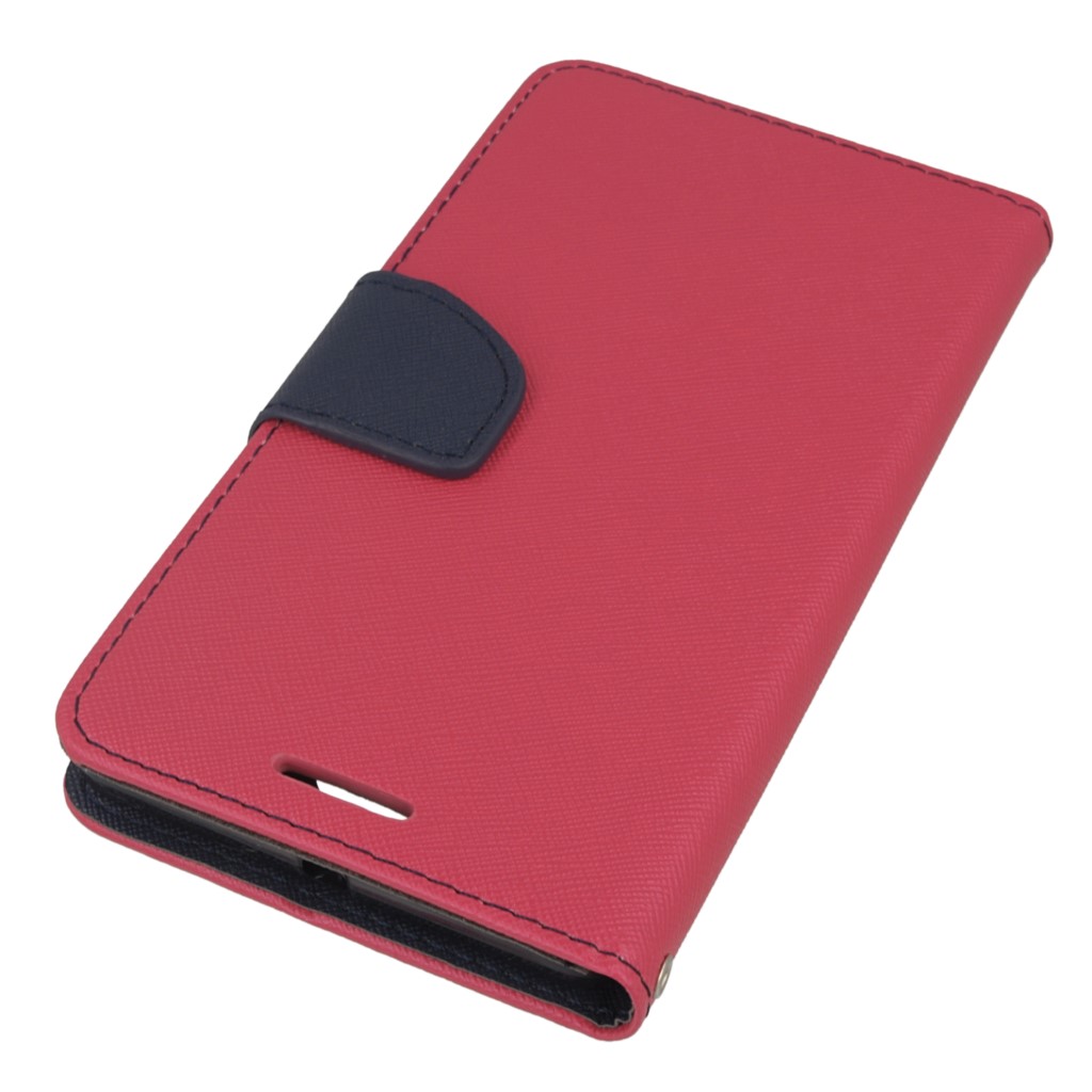 Pokrowiec etui z klapk na magnes Fancy Case rowo-granatowe Microsoft Lumia 950 XL / 3
