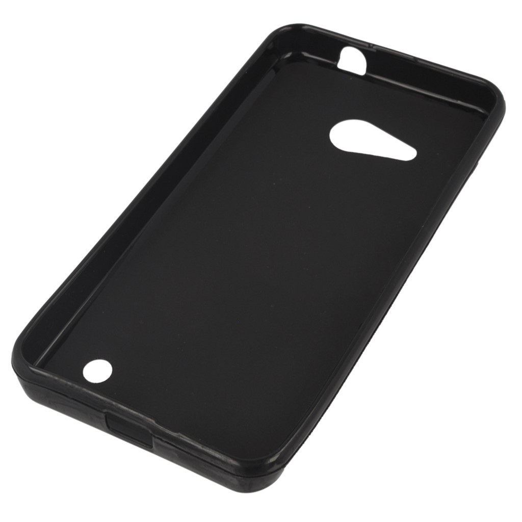 Pokrowiec silikonowe etui BACK CASE czarne Microsoft Lumia 550 / 3